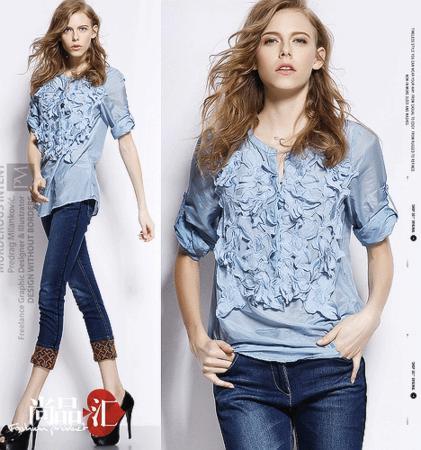 Рубашка European and American big