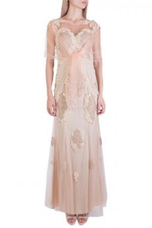 Вечернее платье  - Бежевый цвет