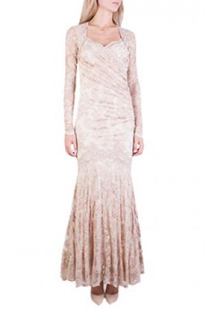 Вечернее платье  - Бежевый цвет
