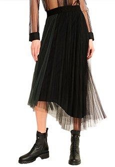 Пышная юбка  - Черный цвет