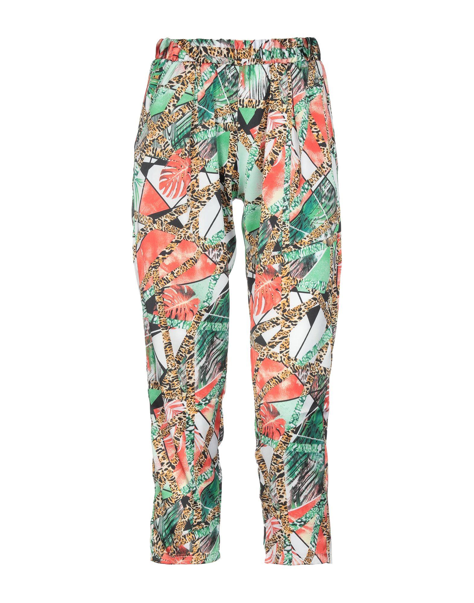 Брюки-капри  - Зеленый цвет