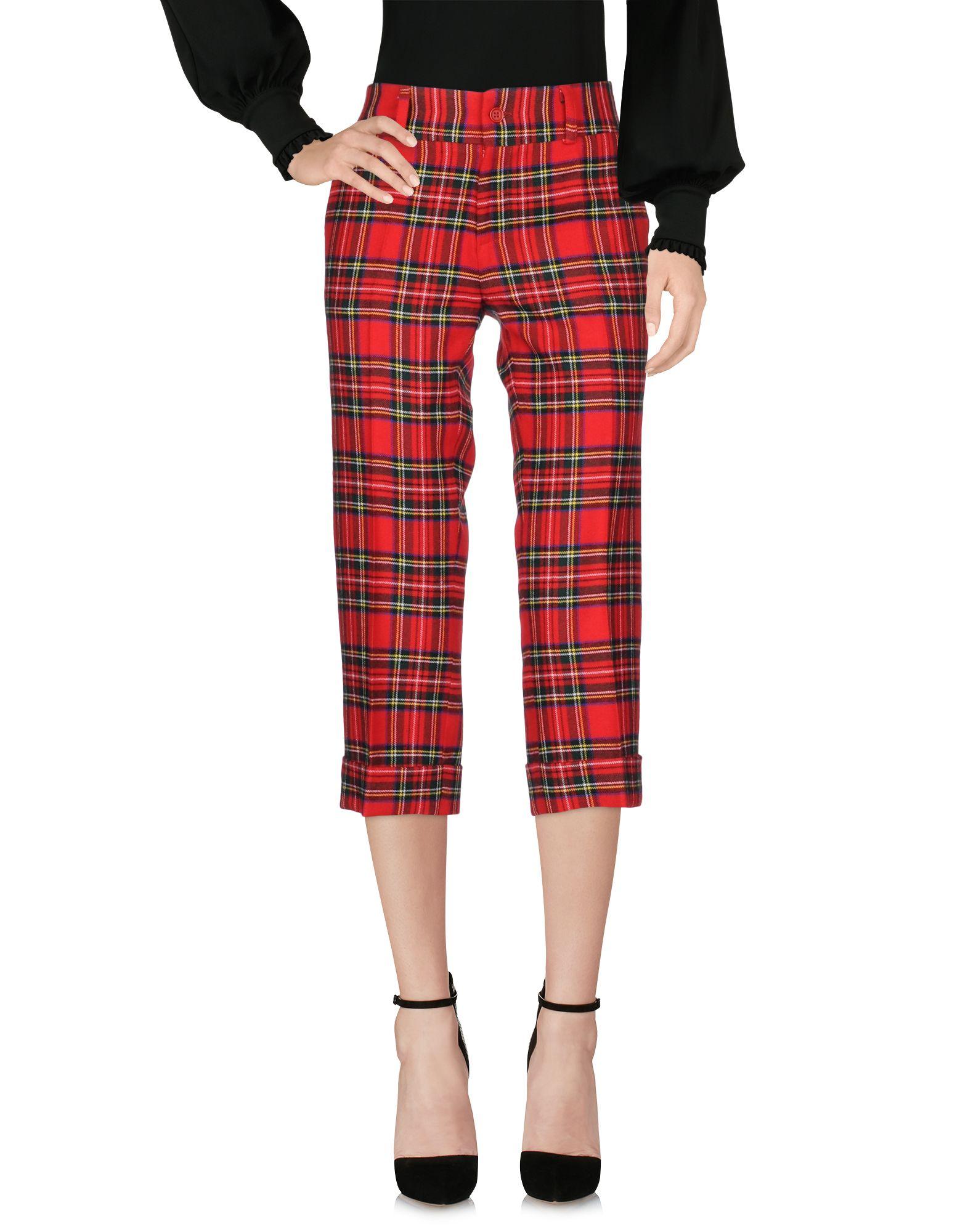 Брюки-капри  - Красный цвет