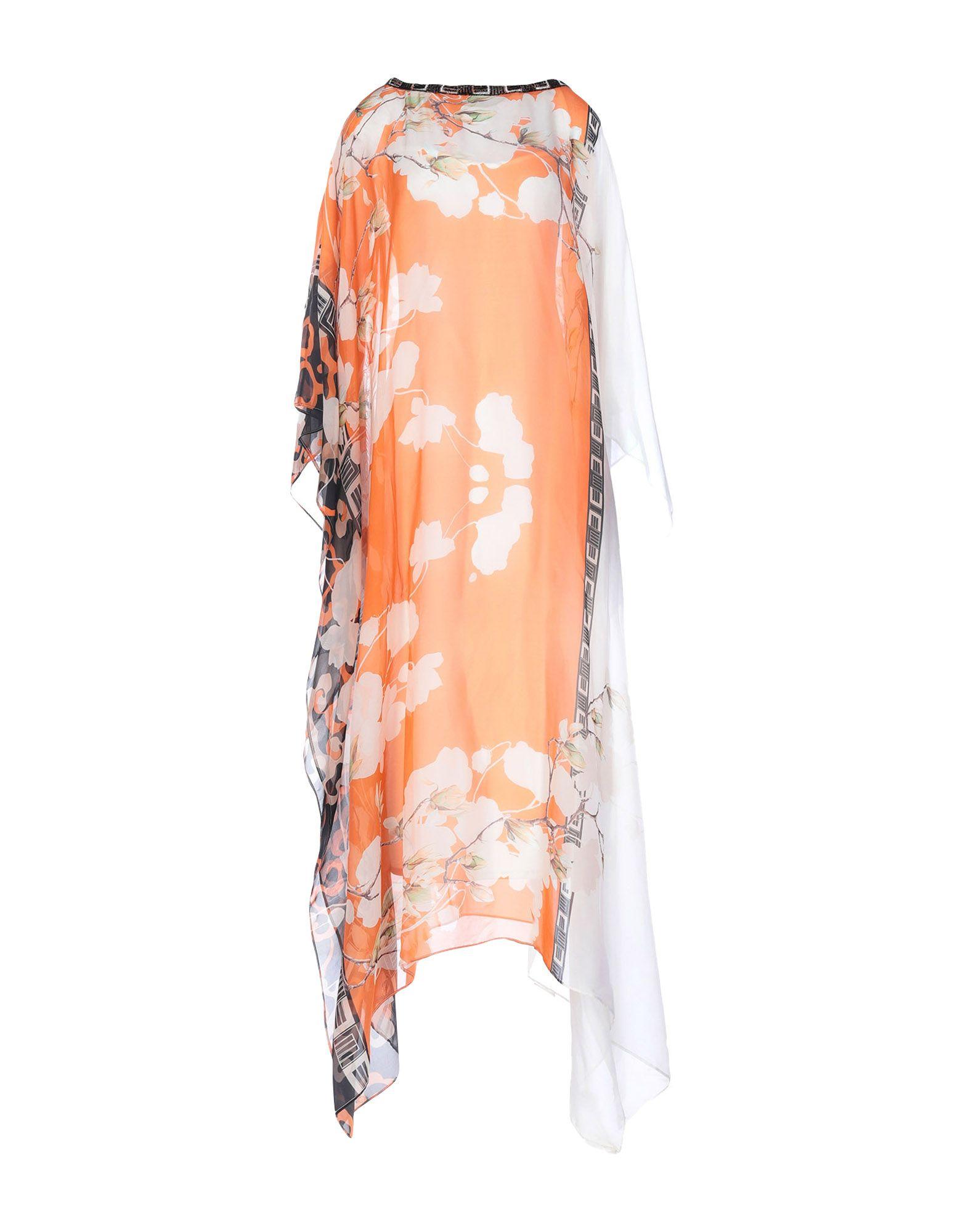 Длинное платье  - Оранжевый цвет