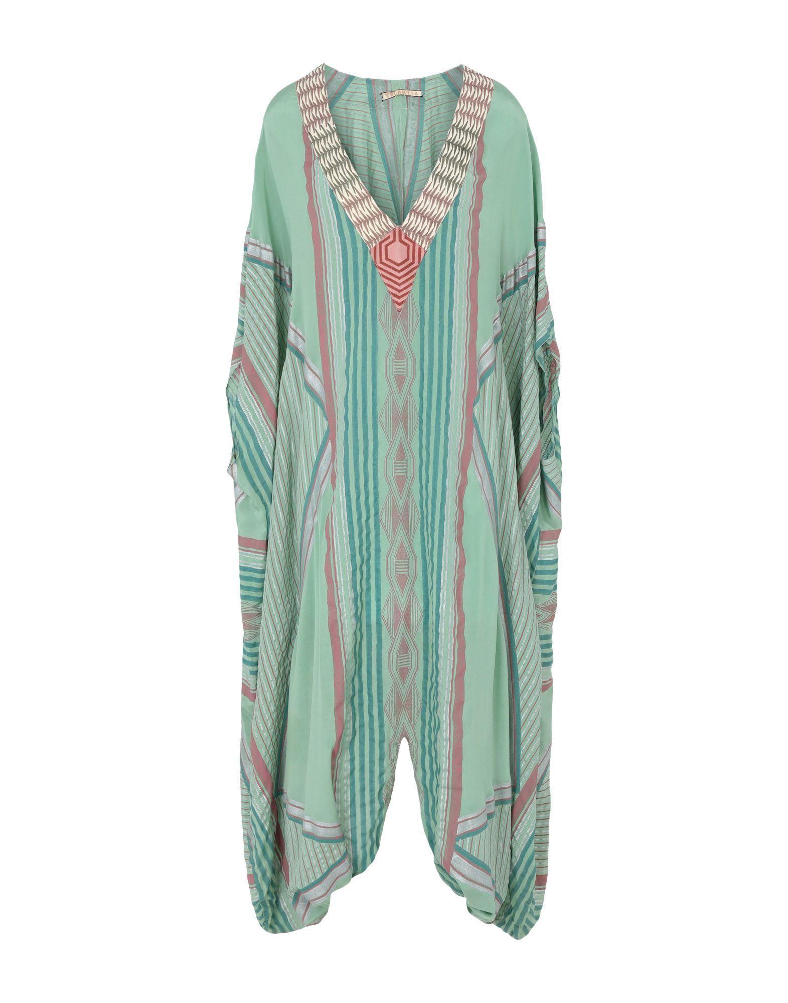 Длинное платье  - Зеленый цвет