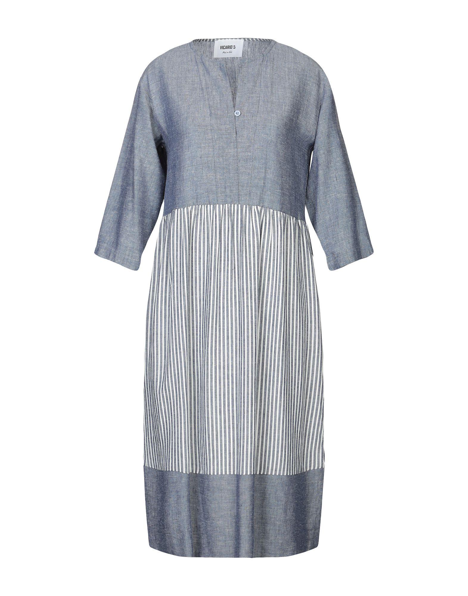 Платье до колена  - Синий цвет