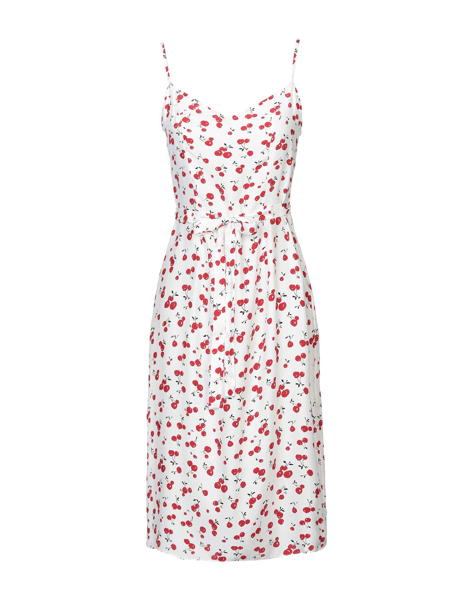 Платье до колена  - Белый цвет