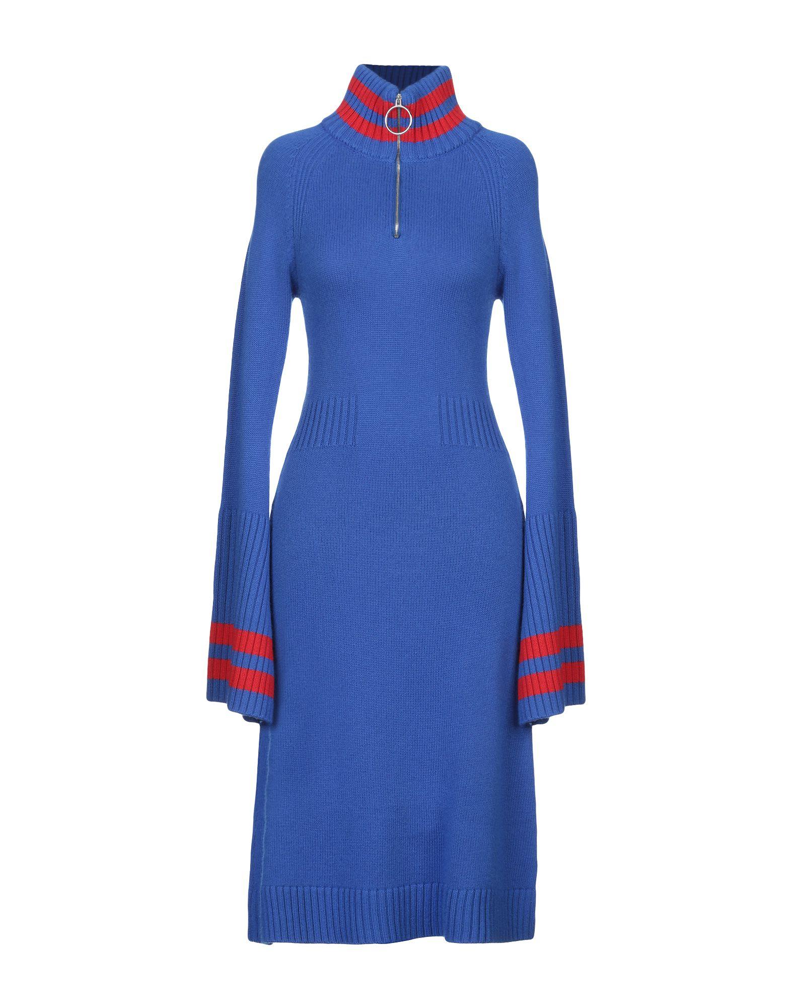 Платье до колена  - Синий цвет