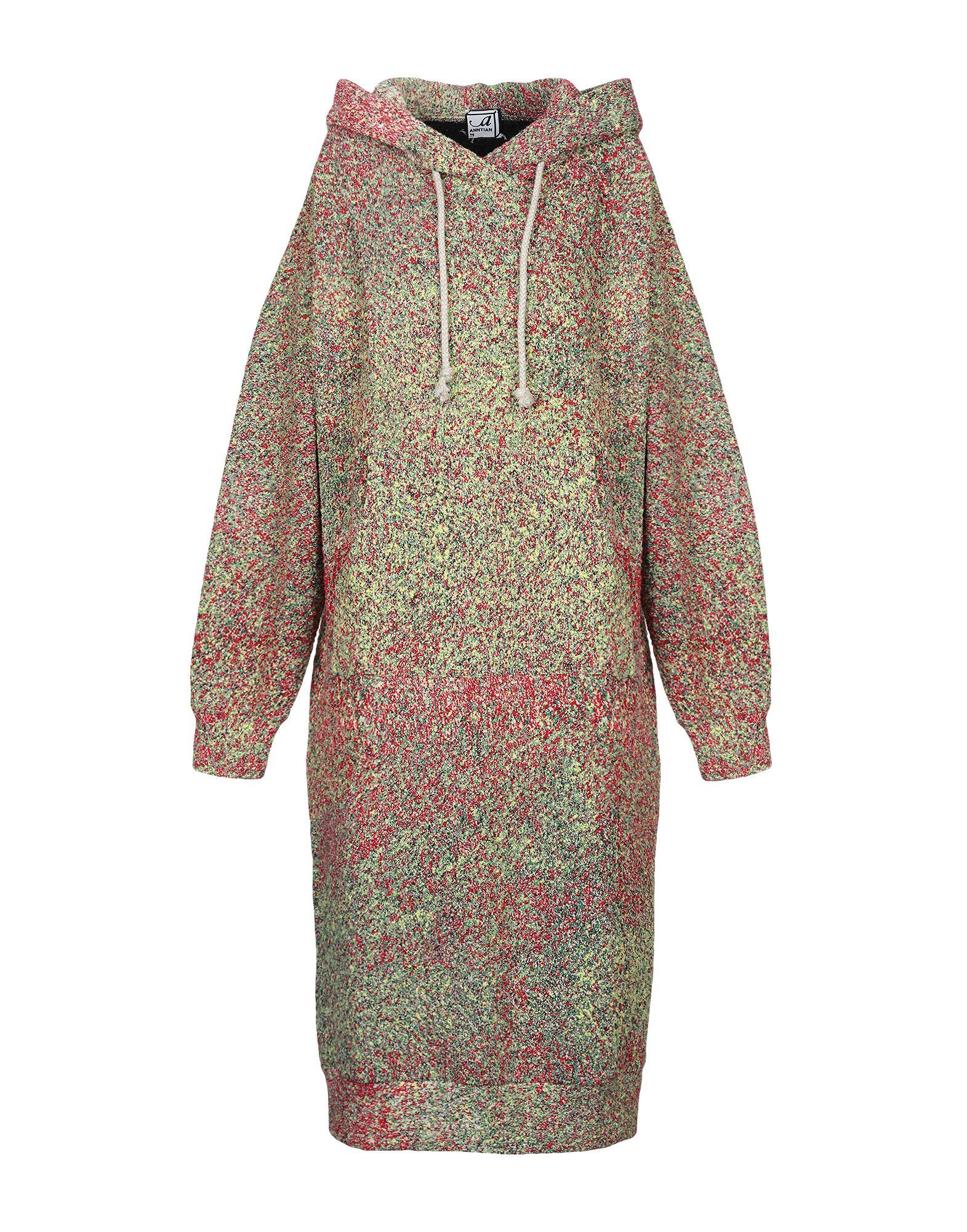 Платье до колена  - Зеленый цвет