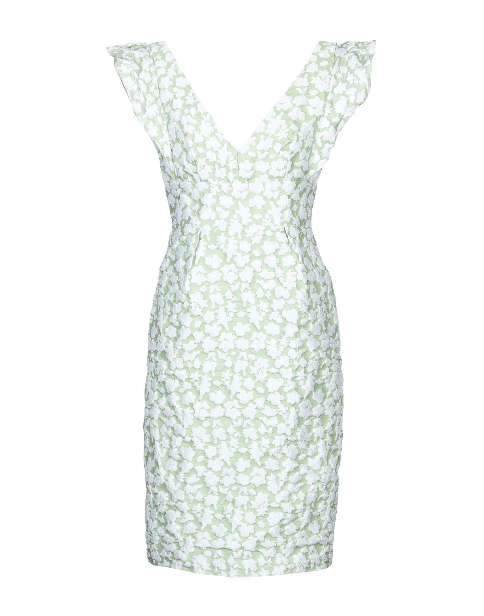 Платье до колена  - Зеленый цвет