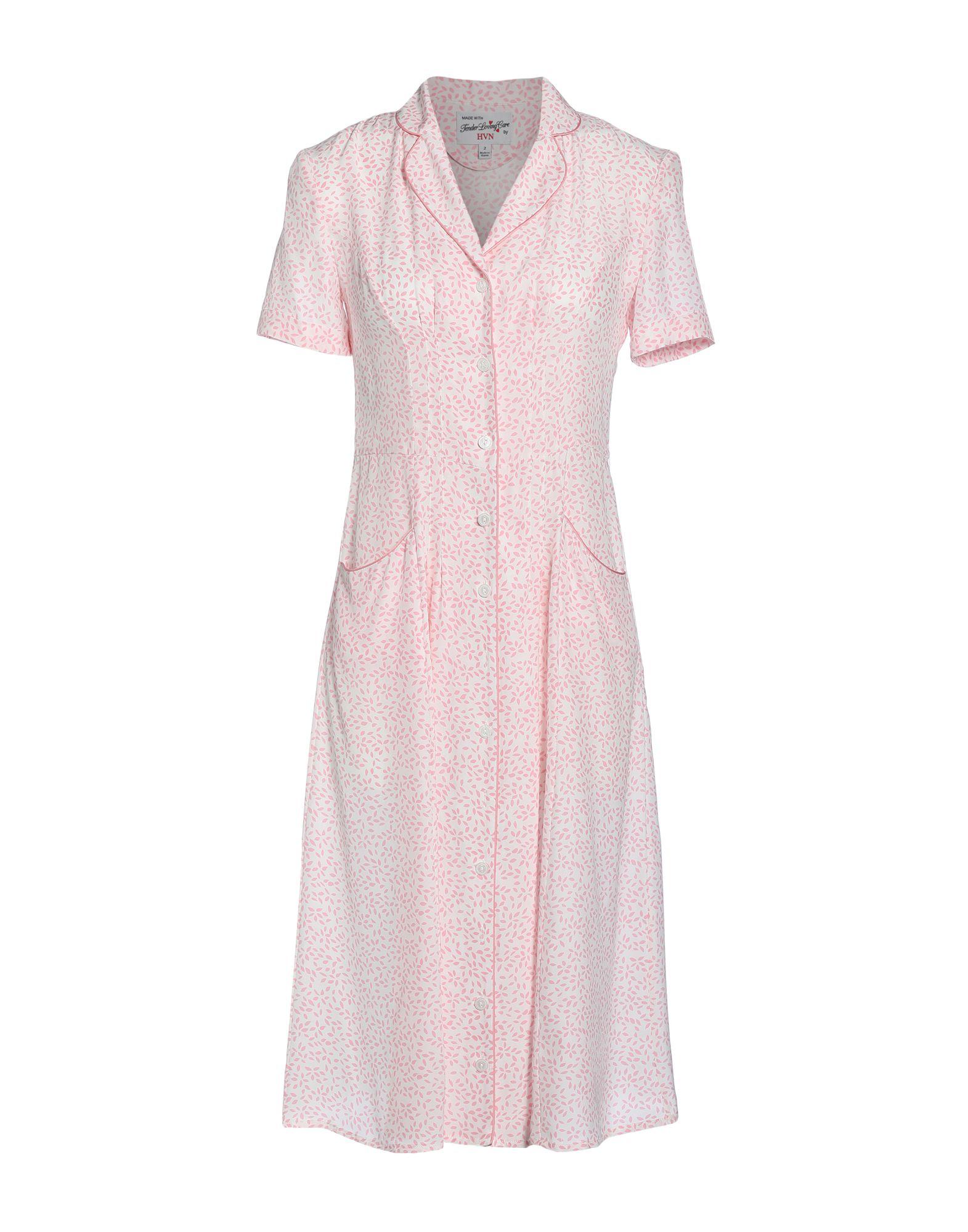 Платье до колена  - Розовый цвет