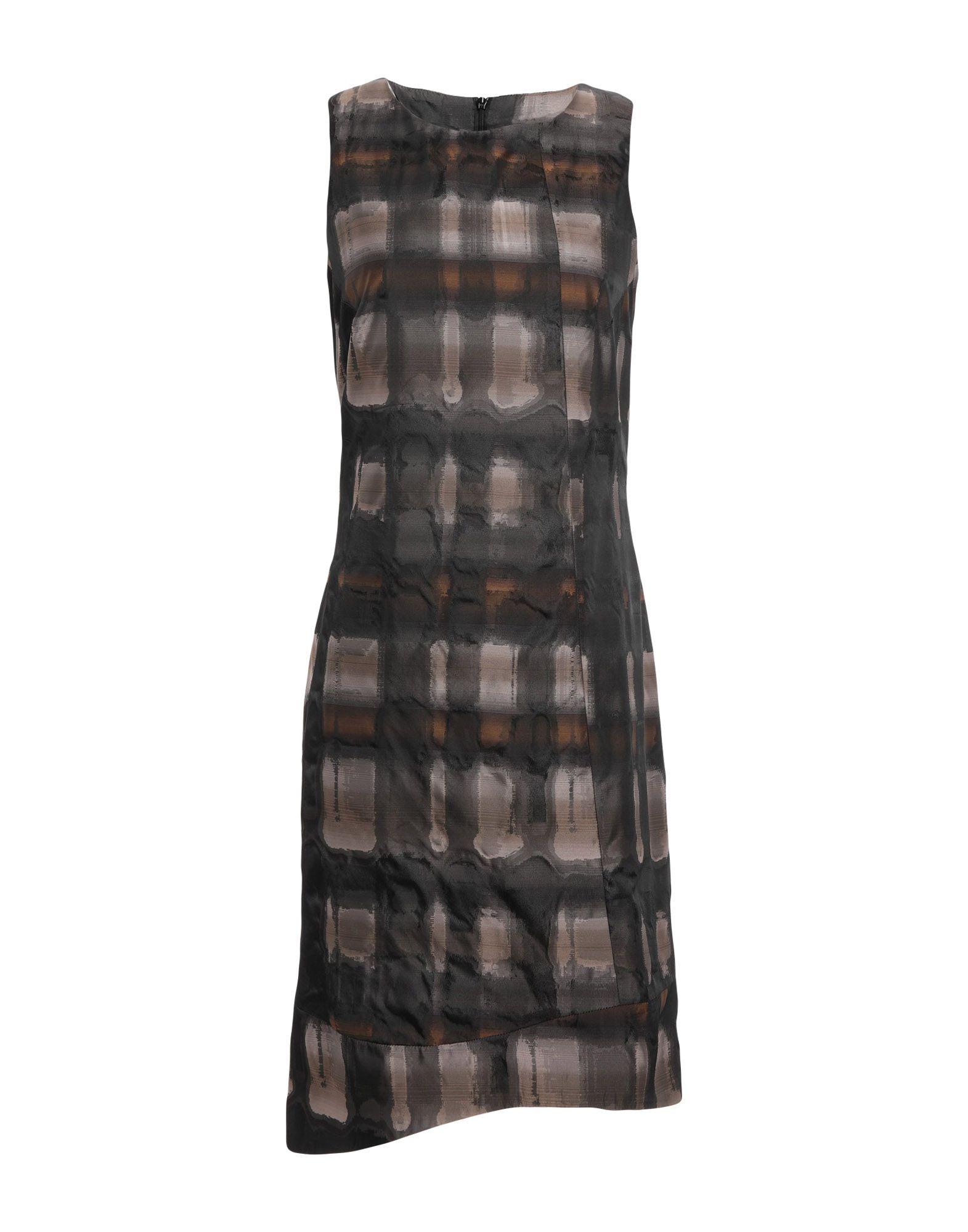 Платье до колена  - Серый цвет