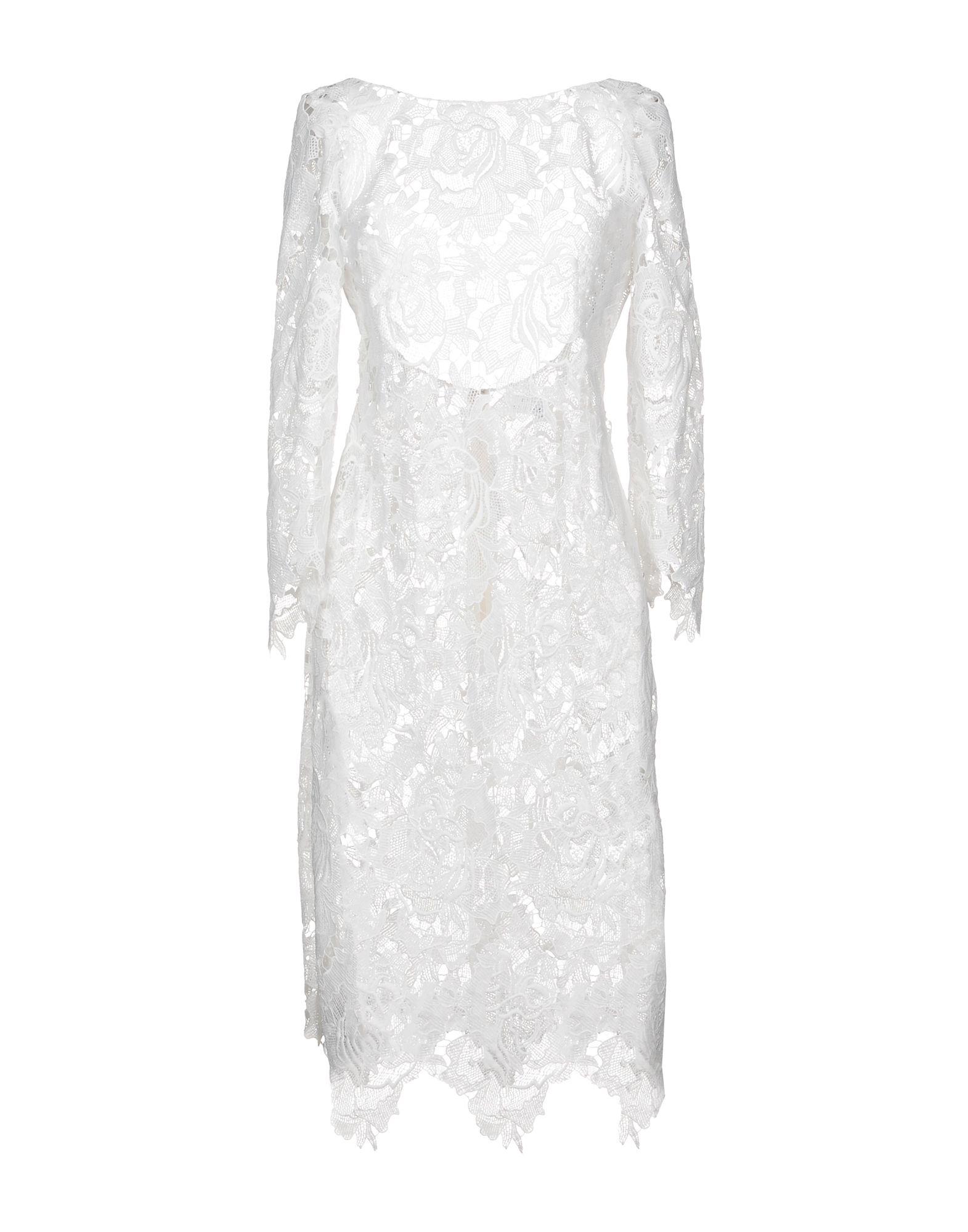 Платье до колена  - Белый цвет