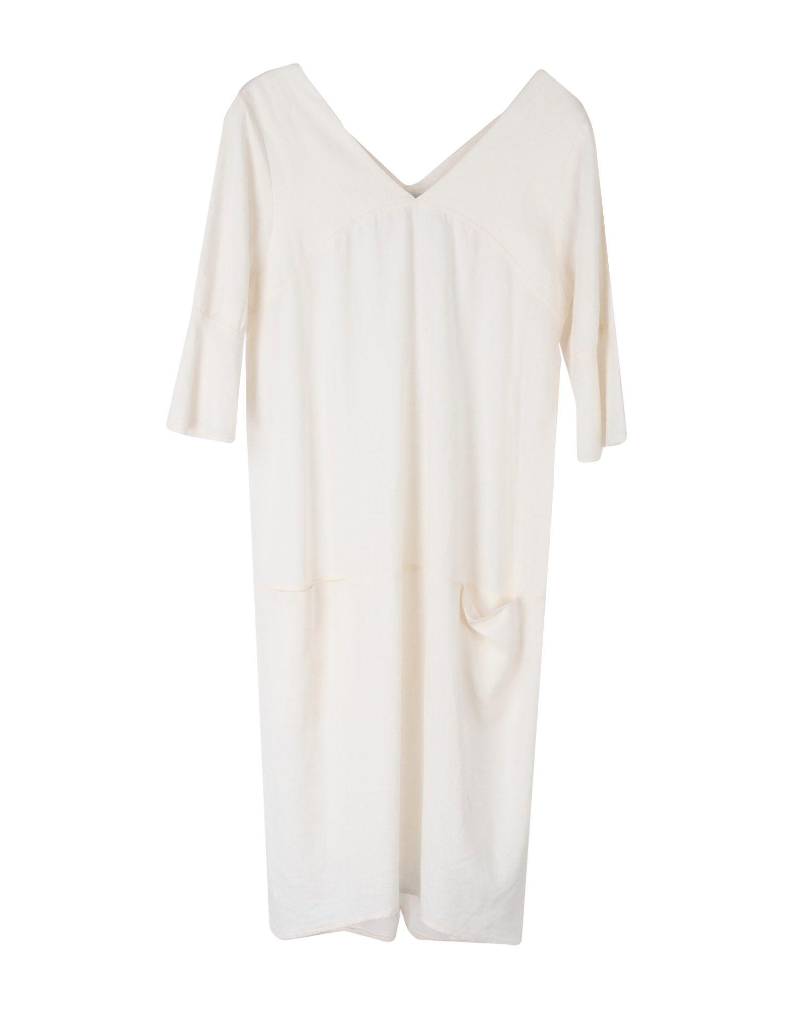 Платье до колена  - Белый цвет