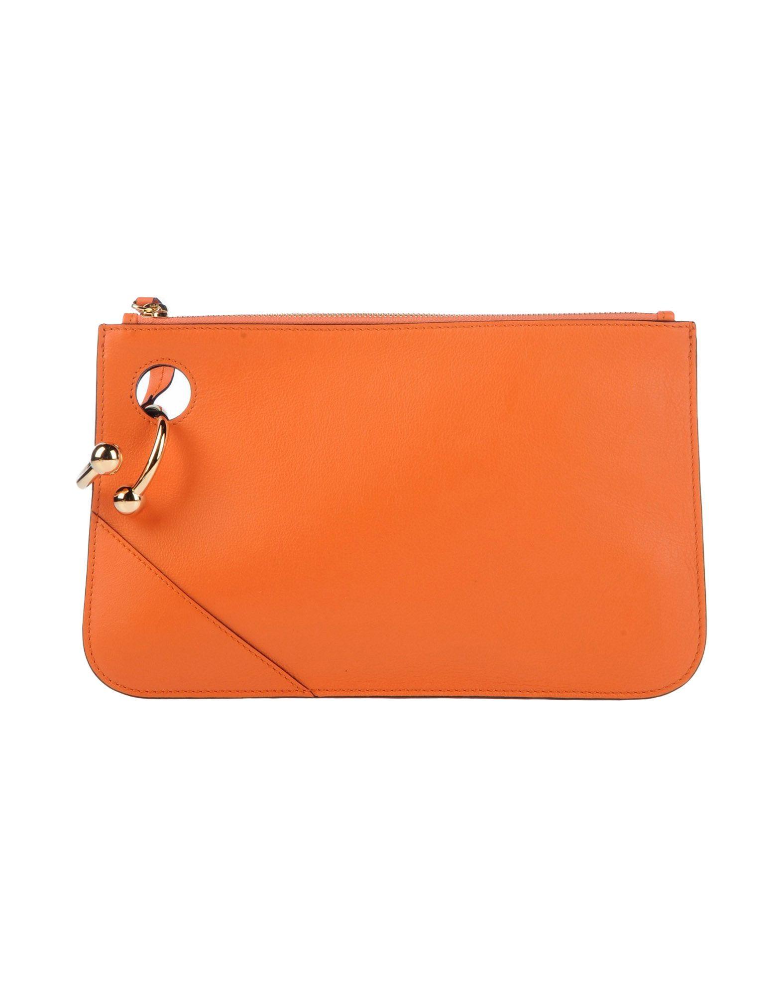 Сумка на руку  - Оранжевый,Черный цвет