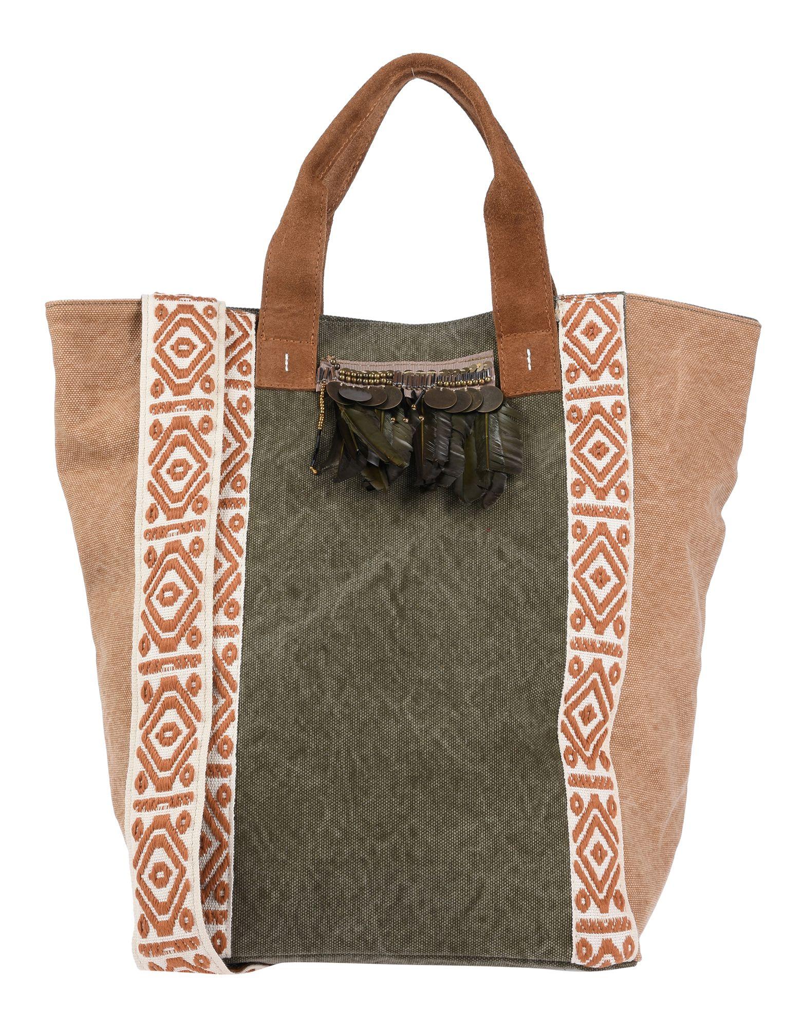 Сумка на руку  - Бежевый,Зеленый цвет