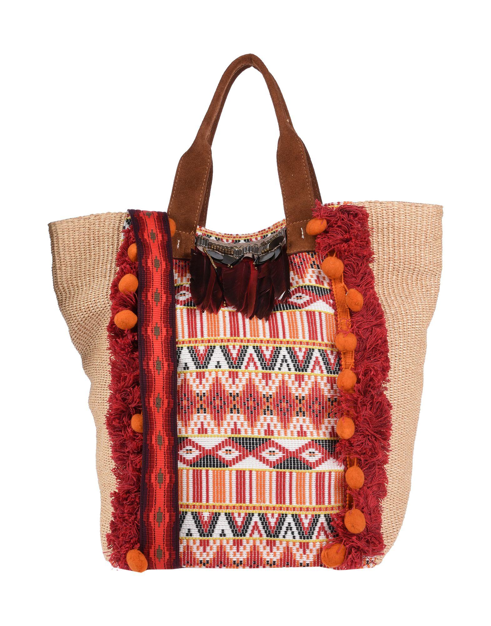 Сумка на руку  - Голубой,Красный цвет