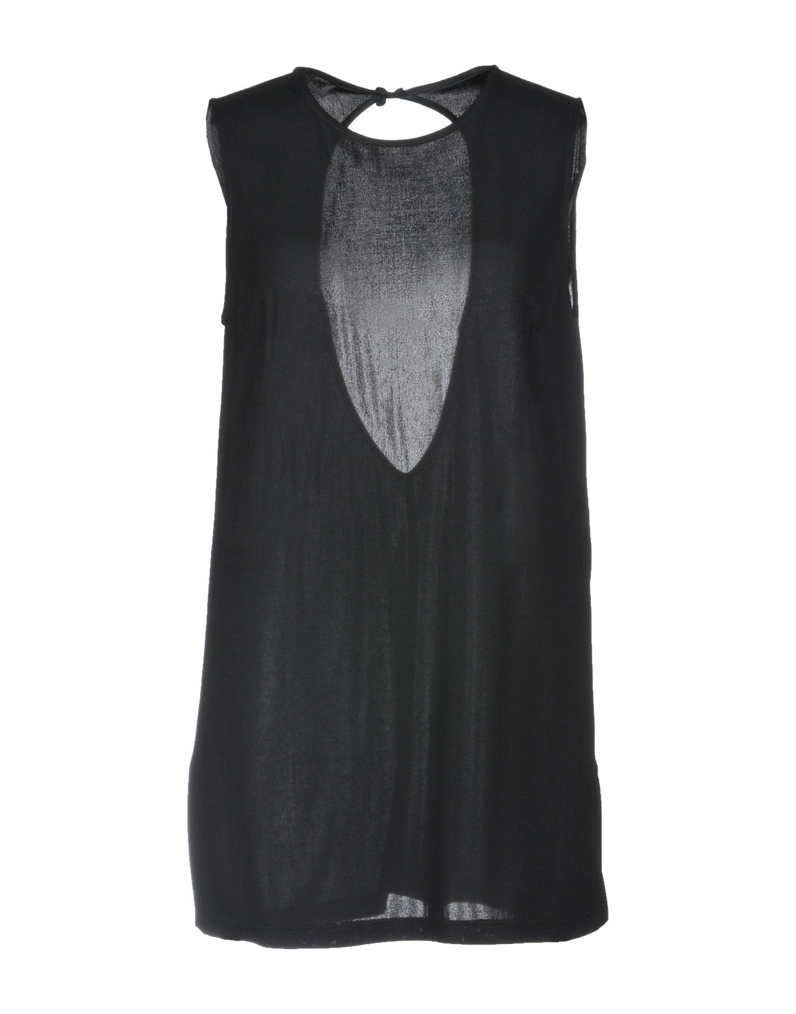 Топ без рукавов  - Черный цвет