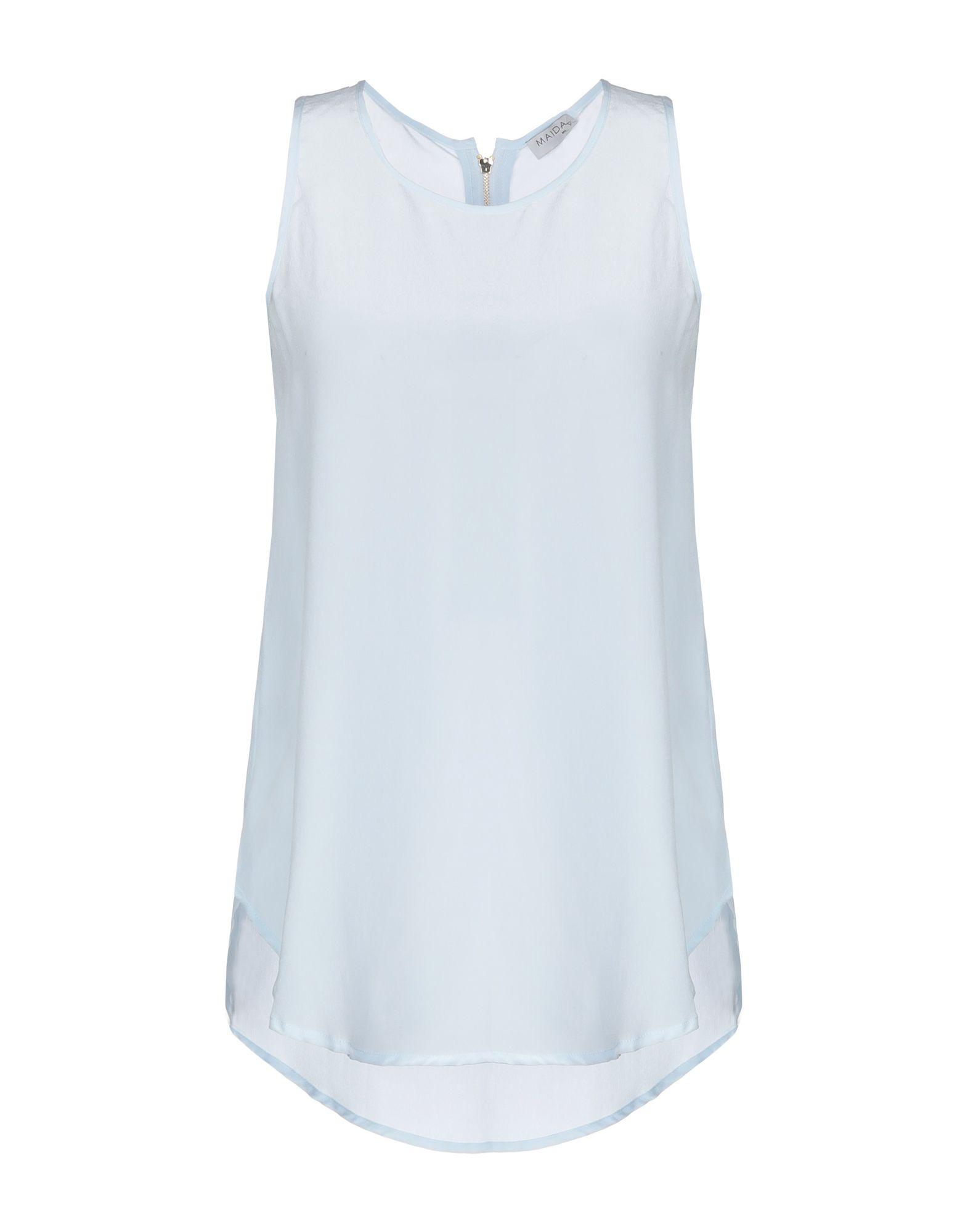 Топ без рукавов  - Голубой цвет