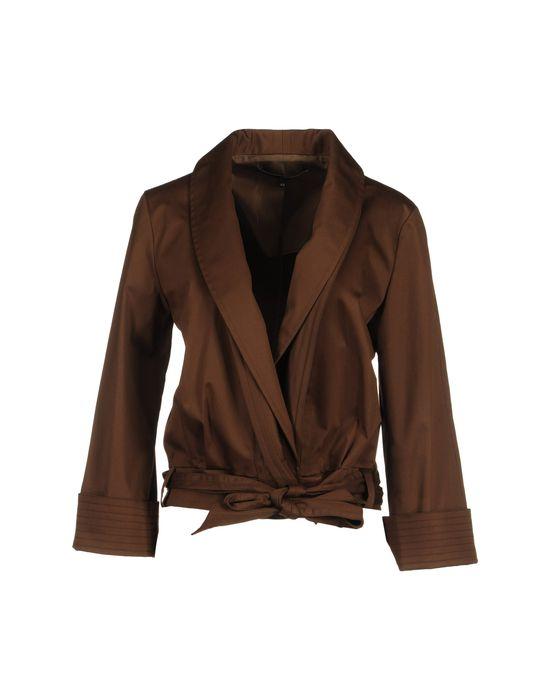 Куртка  - Белый,Темно-коричневый цвет