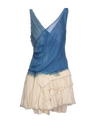 короткое платье  - Синий цвет